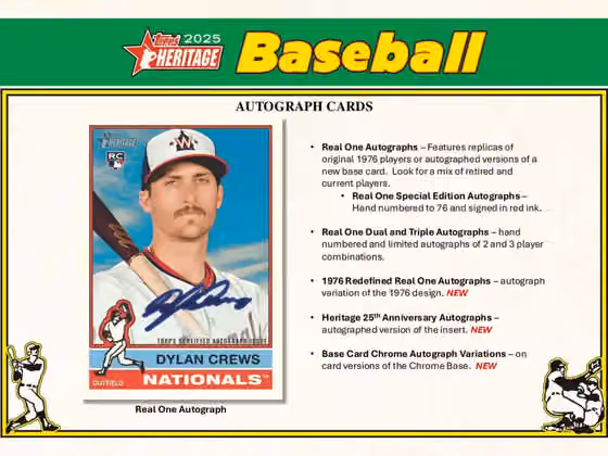 2025 Topps Heritage Baseball MLB Blaster Box view 5