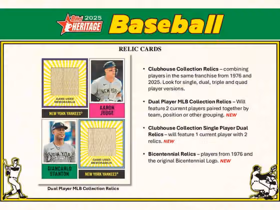 2025 Topps Heritage Baseball MLB Blaster Box view 6