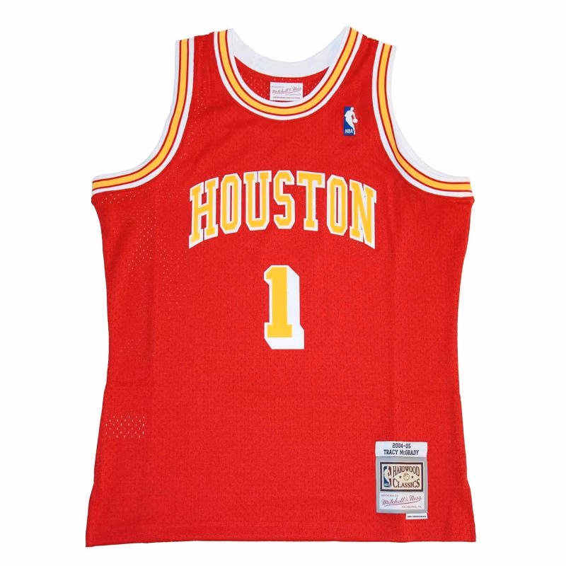Tracy McGrady #1 Houston Rockets 2004-05 Mitchell & Ness Swingman NBA Jersey Red view 1