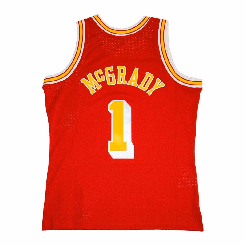 Tracy McGrady #1 Houston Rockets 2004-05 Mitchell & Ness Swingman NBA Jersey Red view 2