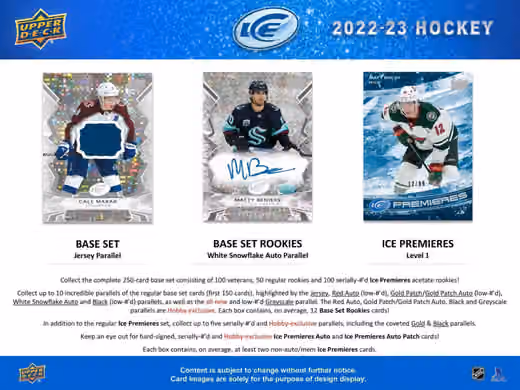 2022/23 Upper Deck Ice NHL Hockey Hobby Box view 2