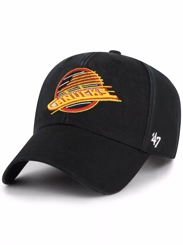 Vancouver Canucks '47 MVP Vintage Legend Adjustable NHL Cap Black product photo