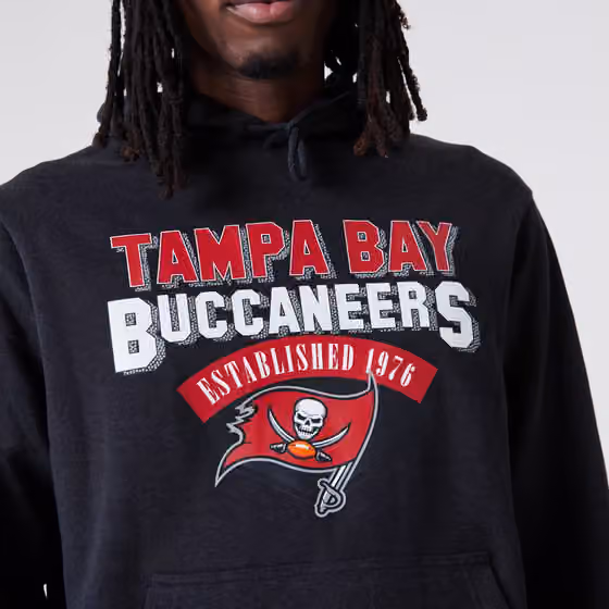Tampa Bay Buccaneers Established New Era NFL Hoodie Dark Gray view 5