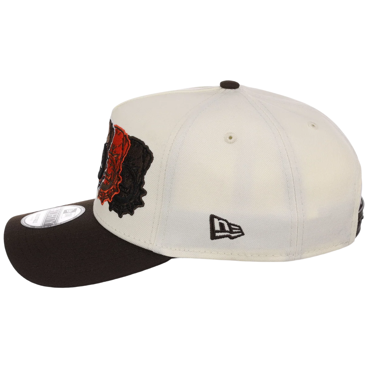 Cleveland Browns NFL Seismic New Era 9FORTY A-Frame detail view