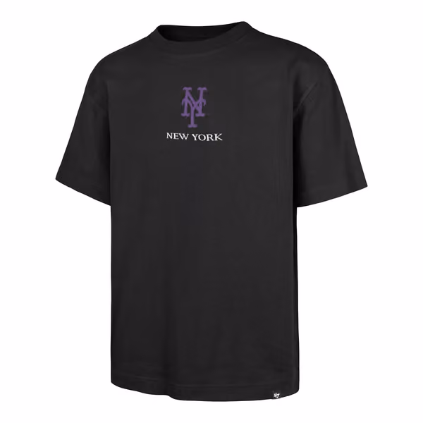 New York Mets 8-Bit Hero Foundation MLB T-Shirt Black view 1
