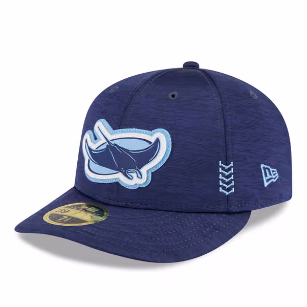 Tampa Bay Rays 2024 MLB Clubhouse New Era Low Profile 59FIFTY Fitted Cap Navy product photo