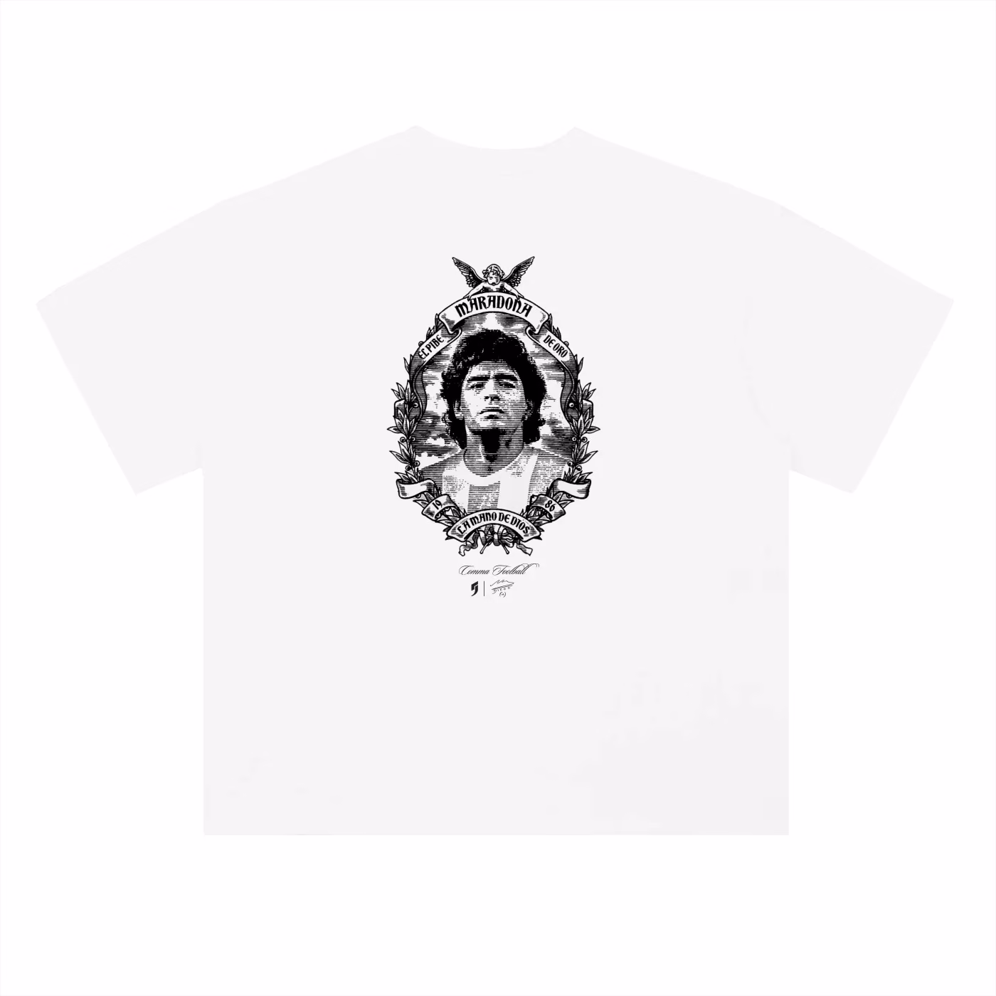 Jersevo Custom Personalized Maradona® Eterno Heavyweight T-Shirt detail view 4