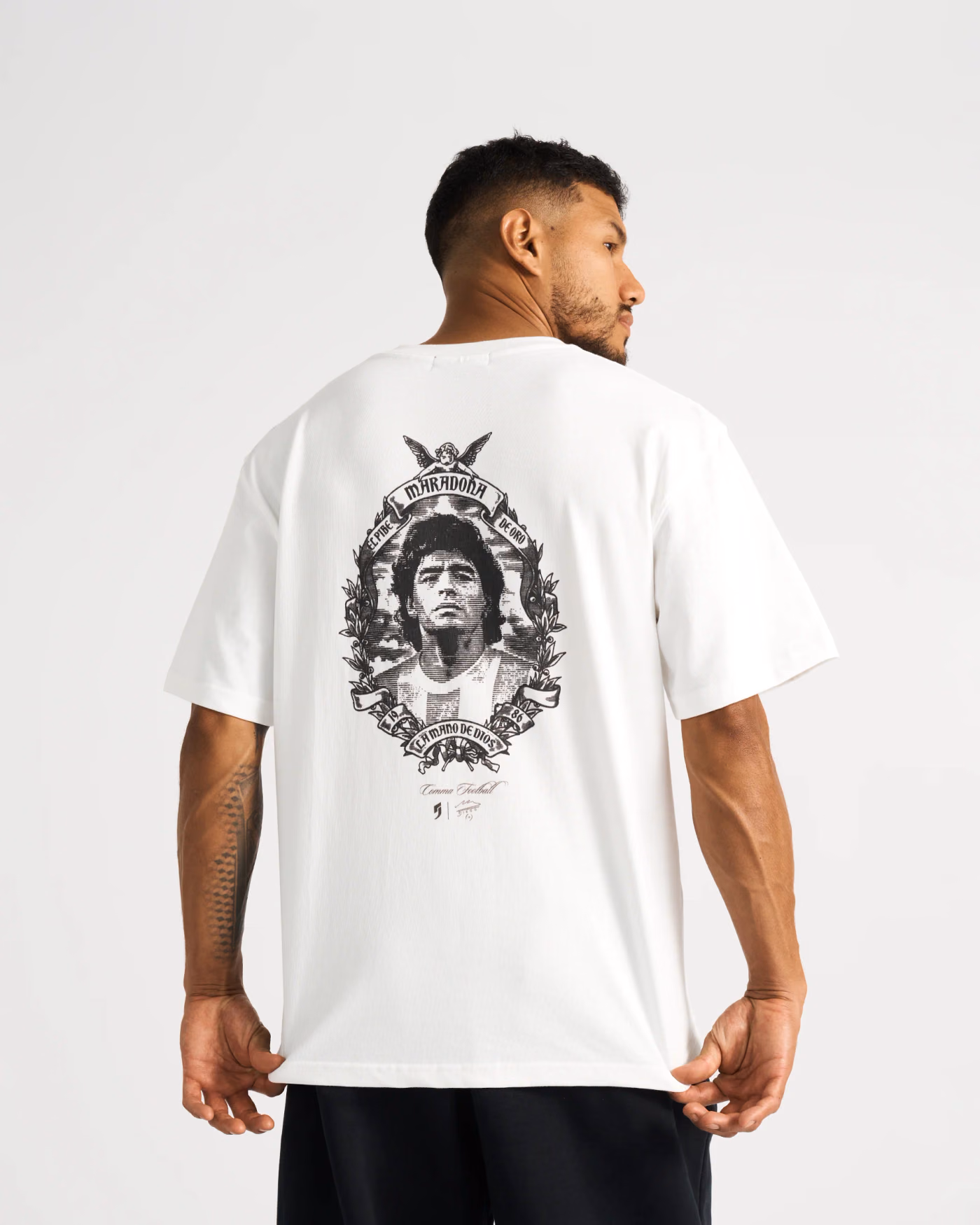 Jersevo Custom Personalized Maradona® Eterno Heavyweight T-Shirt detail view 3