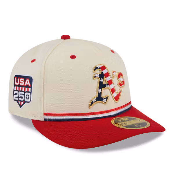 Athletics 2026 4th of July USA 250 Low Profile 59FIFTY Fitted MLB Cap product photo