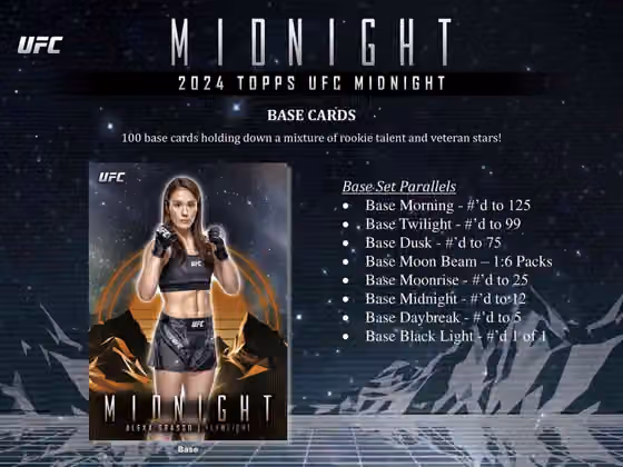 2024 Topps UFC Midnight Hobby Box view 3