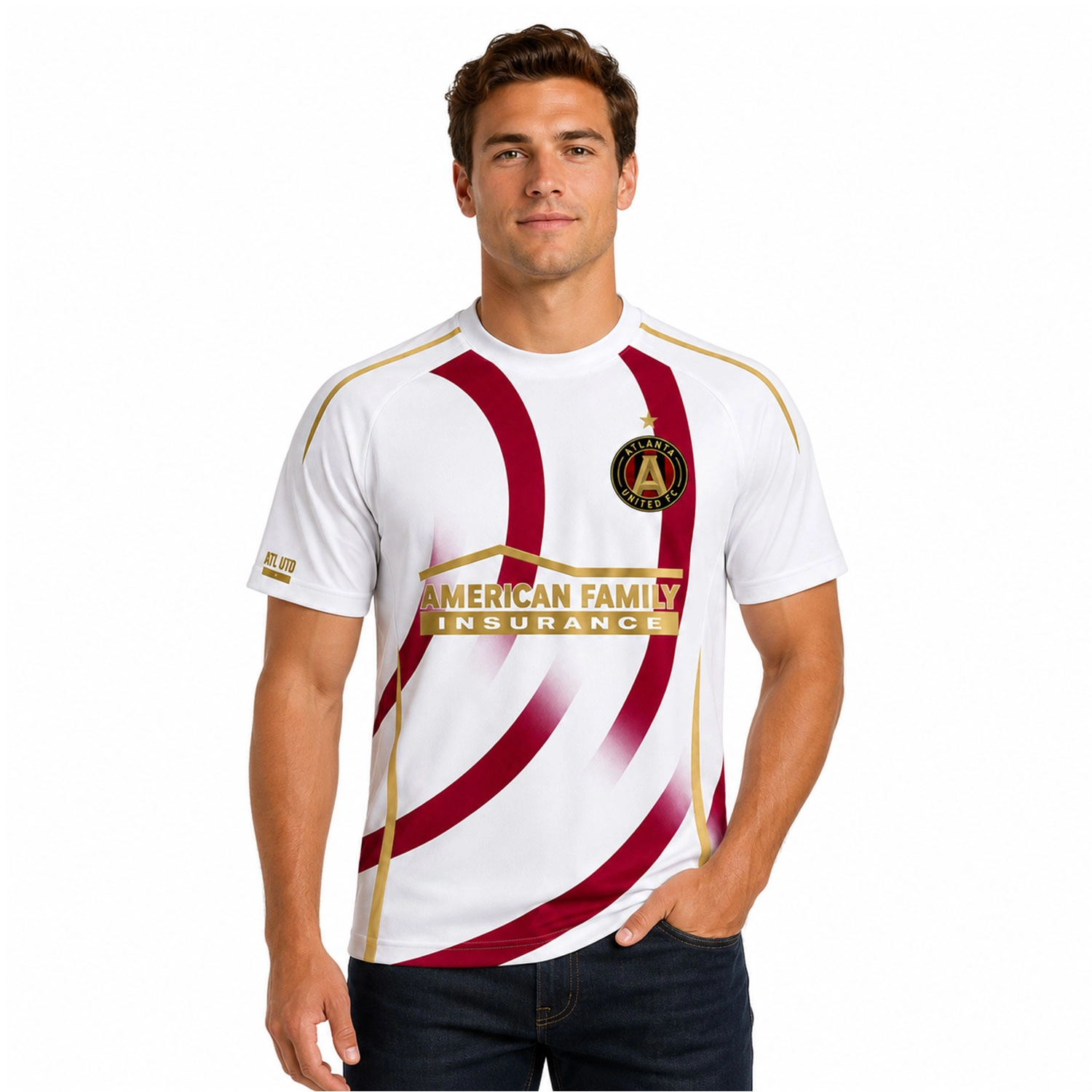 Atlanta United Custom Soccer Jersey – Dynamic Stripe Style