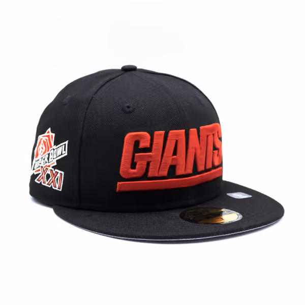 New York Giants Super Bowl XXI New Era 59FIFTY Fitted NFL Cap Black product photo