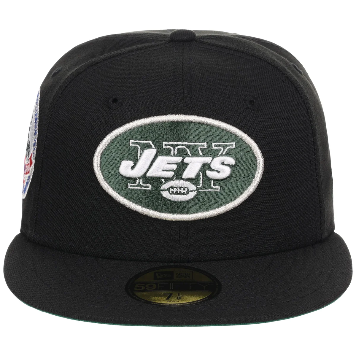 New York Jets NFL Black Dome New Era 59FIFTY detail view