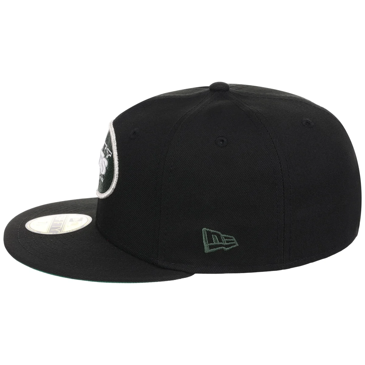 New York Jets NFL Black Dome New Era 59FIFTY detail view
