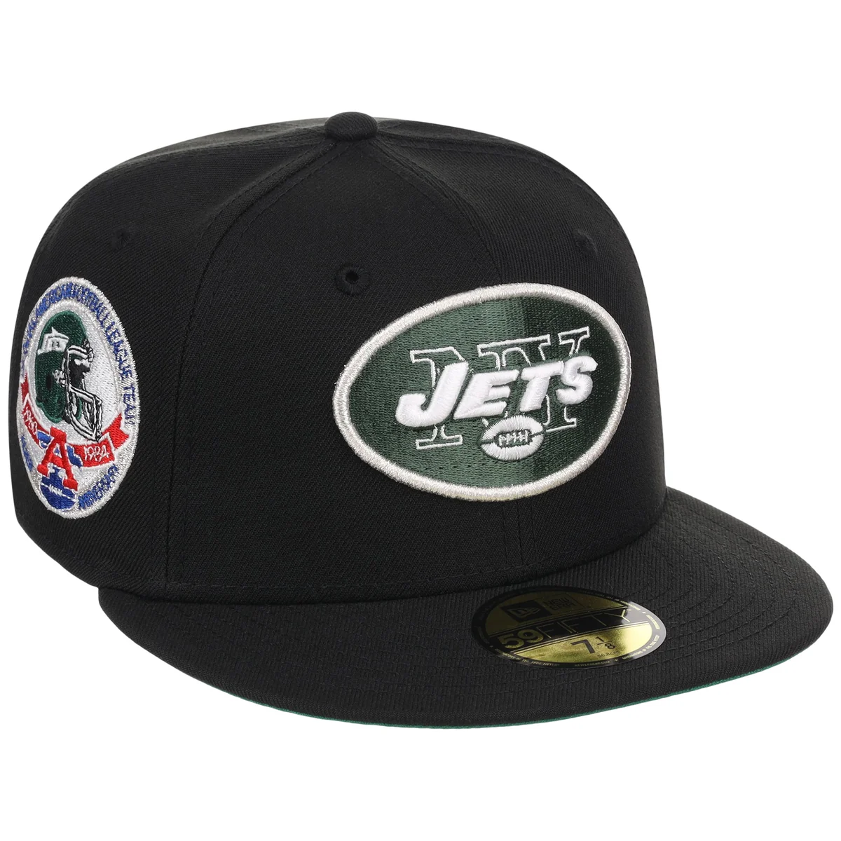 New York Jets NFL Black Dome New Era 59FIFTY front view