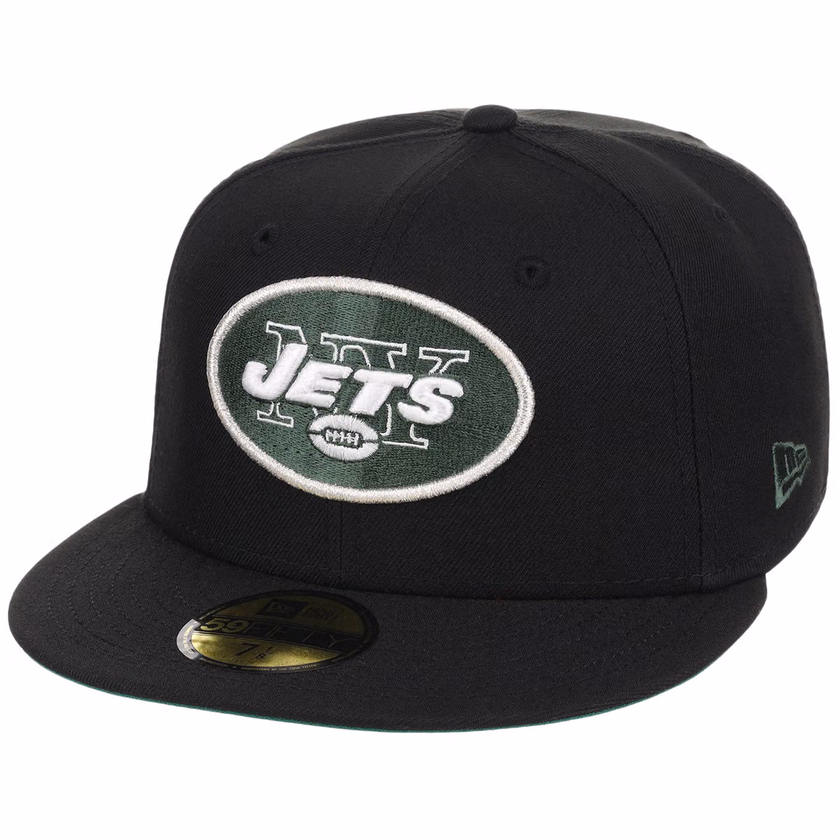 New York Jets NFL Black Dome New Era 59FIFTY detail view