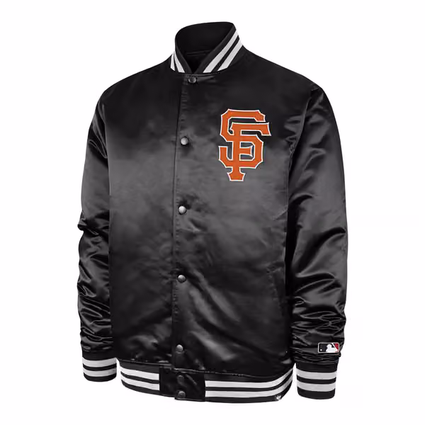 San Francisco Giants '47 Dalston Backer MLB Bomber Jacket Black view 1