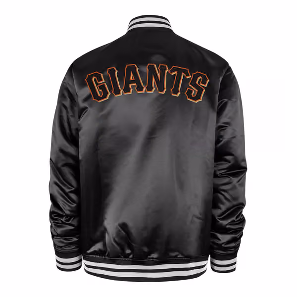 San Francisco Giants '47 Dalston Backer MLB Bomber Jacket Black view 2