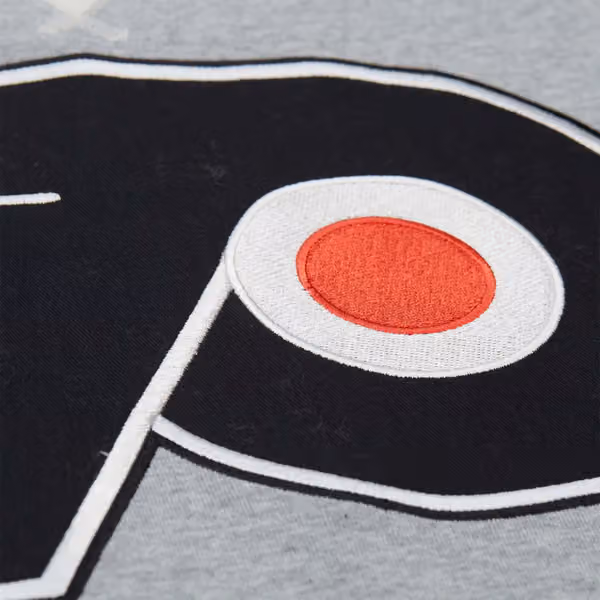 Philadelphia Flyers Mitchell & Ness Heritage Fleece NHL Hoodie Gray view 3