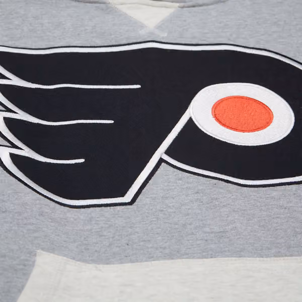 Philadelphia Flyers Mitchell & Ness Heritage Fleece NHL Hoodie Gray view 4