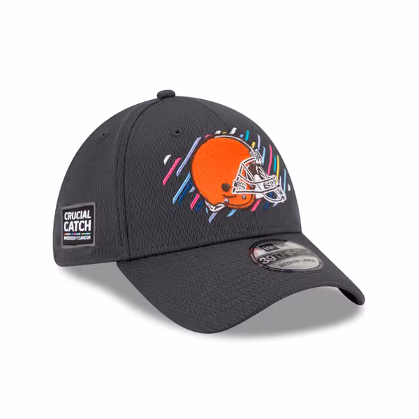 Cleveland Browns 2021 NFL On-Field Crucial Catch New Era 39THIRTY Flex Fit Cap product photo