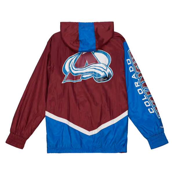 Colorado Avalanche Undeniable Mitchell & Ness NHL Windbreaker Jacket view 2