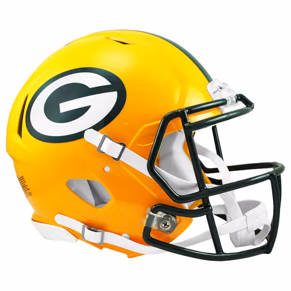 Green Bay Packers Riddell Authentic NFL Speed Full Size Helmet view 1