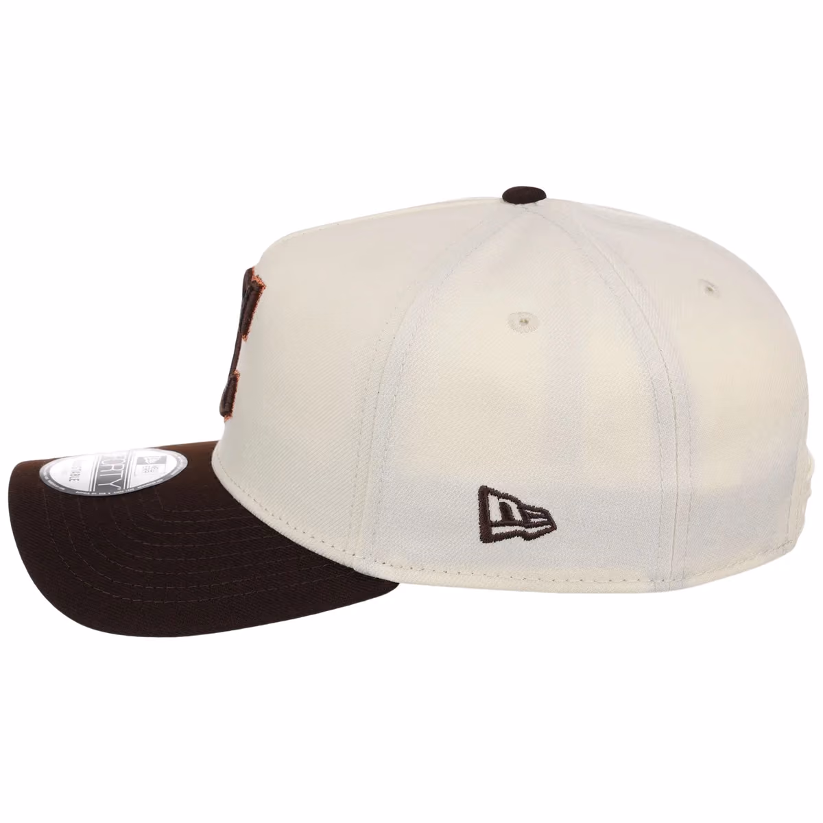 Cleveland Guardians MLB Chrome x Burnt Wood FASHION CORE New Era 9FORTY A-Frame detail view