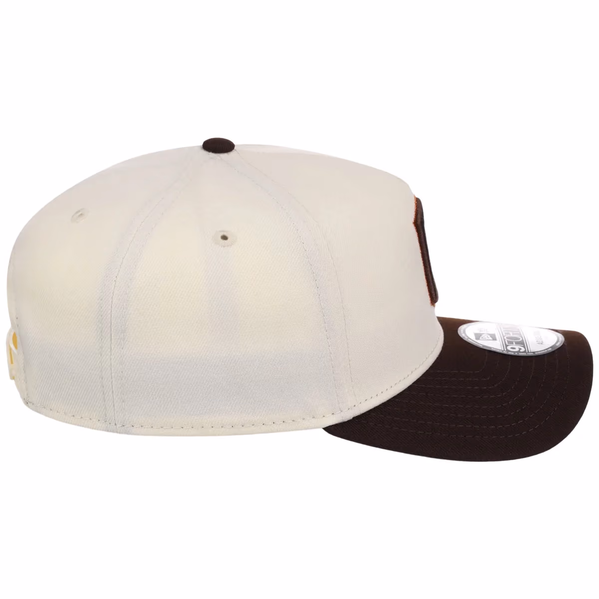 Cleveland Guardians MLB Chrome x Burnt Wood FASHION CORE New Era 9FORTY A-Frame detail view