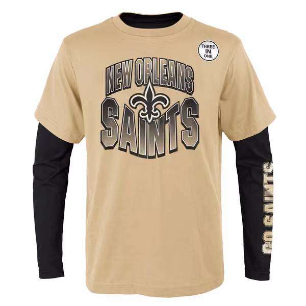 New Orleans Saints Game Day 3-in-1 Combo NFL Shirt (YOUTH) view 2