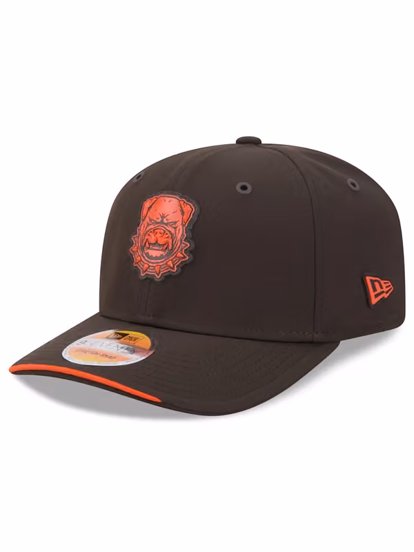 Cleveland Browns "DOG" 2026 NFL Sideline 9SEVENTY Stretch-Snap Cap Brown product photo