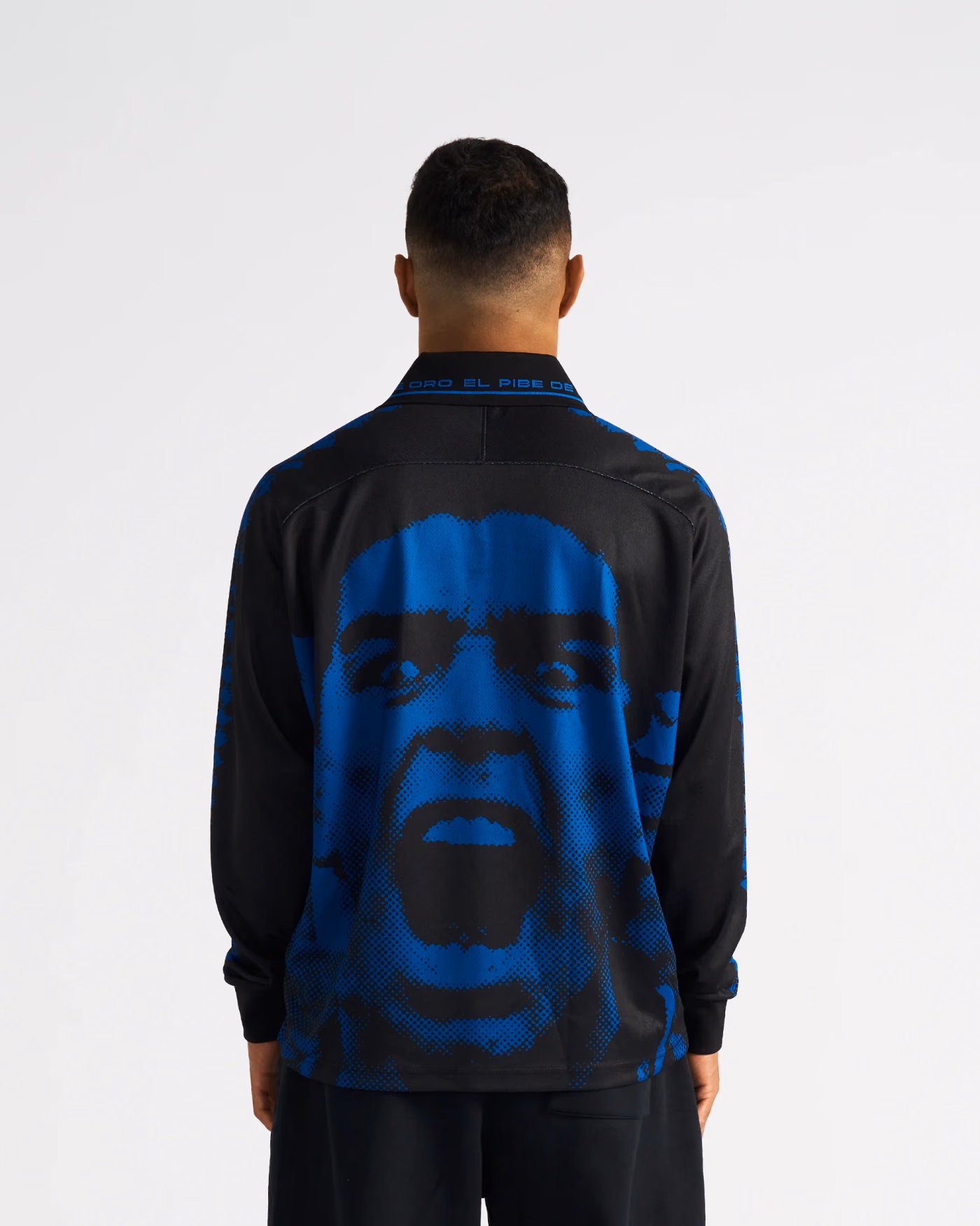 Jersevo Custom Personalized Maradona® "The Scream" Longsleeve Polo back view