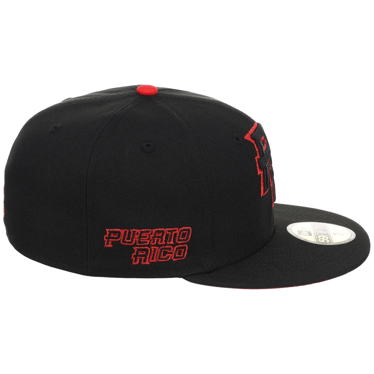 Puerto Rico Crown the Country New Era 59FIFTY (Black/Black) detail view