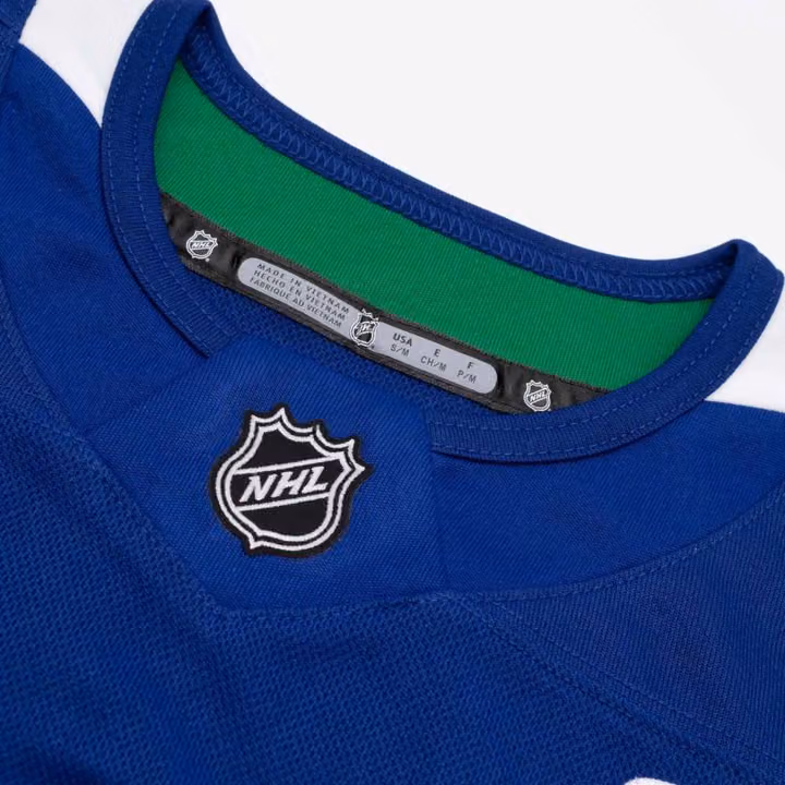 Quinn Hughes #43 Vancouver Canucks Premier NHL Jersey Blue (YOUTH) view 5