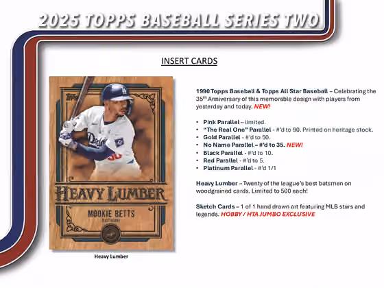 2025 Topps Series 2 Baseball MLB Jumbo Hobby Box view 3