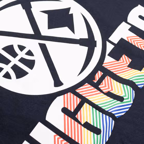 Denver Nuggets 2024 NBA City Edition New Era T-Shirt Navy view 4