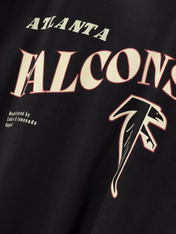 Atlanta Falcons L&L '89 Classics NFL T-Shirt Black view 4
