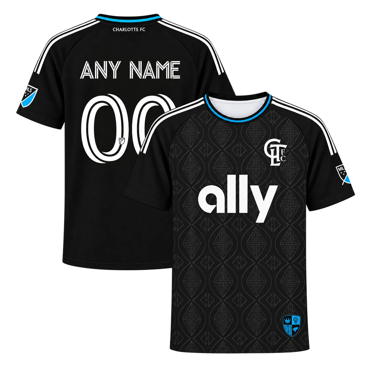 Charlotte FC Black Jersey 2026 Bold MLS Fanwear