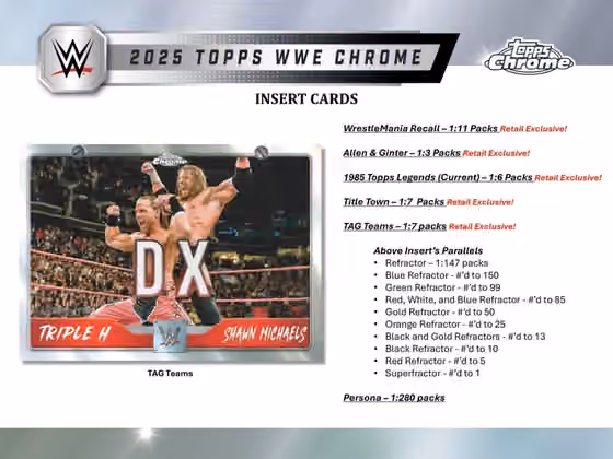 2025 Topps Chrome WWE Wrestling Blaster Box view 4