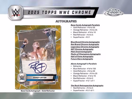 2025 Topps Chrome WWE Wrestling Blaster Box view 5