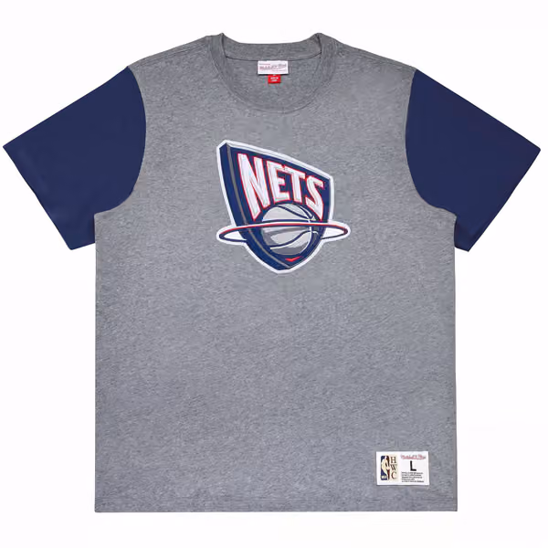 New Jersey Nets Mitchell & Ness Color Blocked Classic NBA T-Shirt view 1