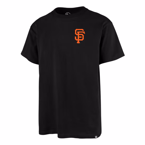 San Francisco Giants Alternate Logo Backer '47 Echo MLB T-Shirt Black view 2