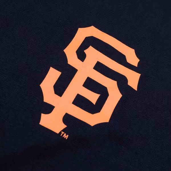 San Francisco Giants Alternate Logo Backer '47 Echo MLB T-Shirt Black view 3