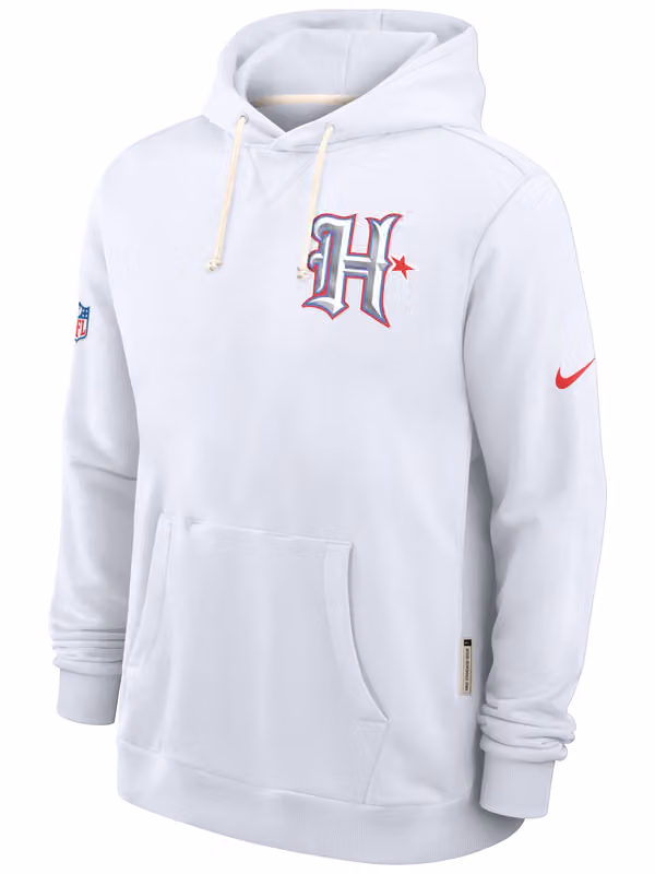 Houston Texans 2026 NFL Rivalries Sideline Standard Issue Hoodie White view 2