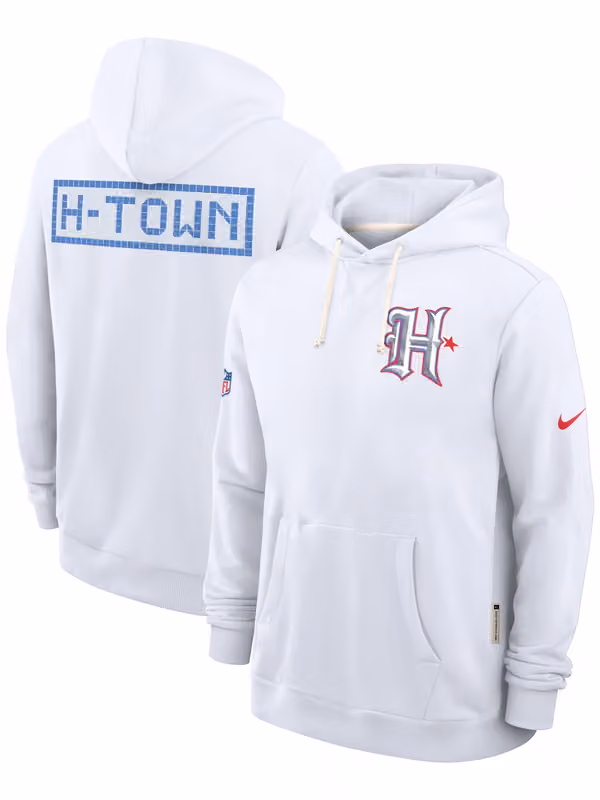 Houston Texans 2026 NFL Rivalries Sideline Standard Issue Hoodie White view 1