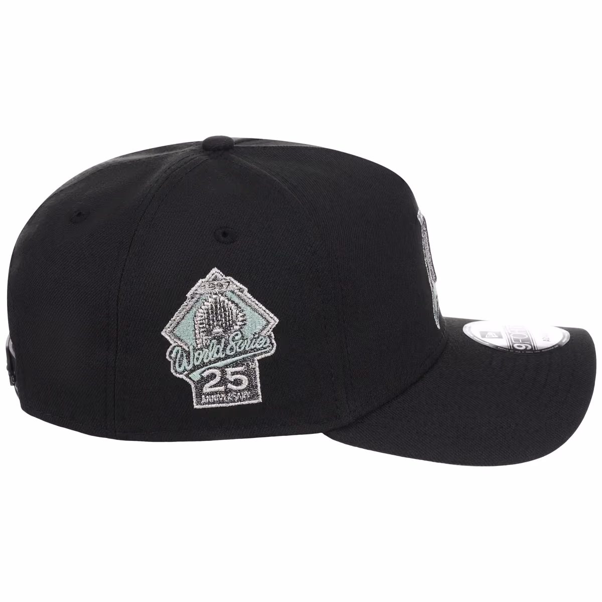 Florida Marlins MLB Alpine Snow New Era 9FORTY A-Frame detail view