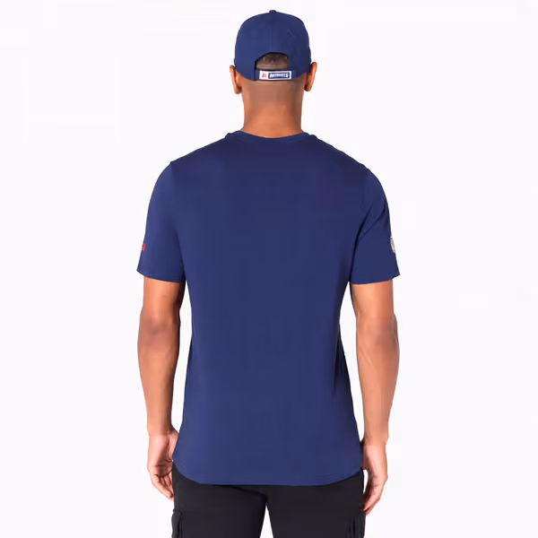 New England Patriots Team Logo New Era NFL T-Shirt Navy view 2