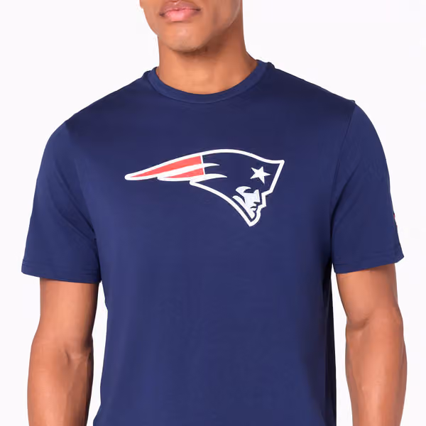 New England Patriots Team Logo New Era NFL T-Shirt Navy view 6