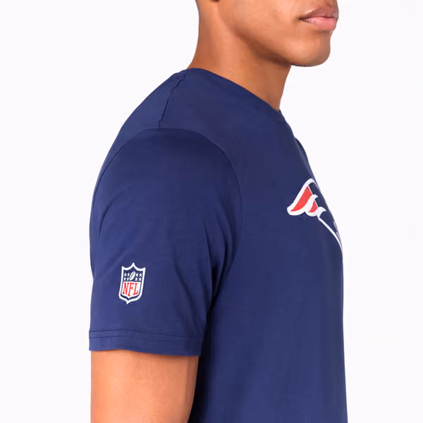 New England Patriots Team Logo New Era NFL T-Shirt Navy view 4