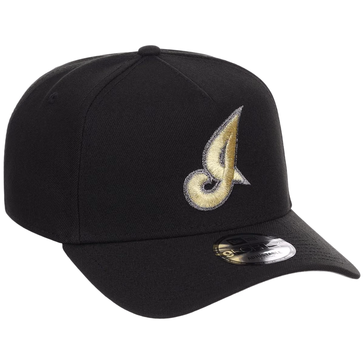 Cleveland Guardians MLB Black x Gold FASHION CORE New Era 9FORTY A-Frame front view